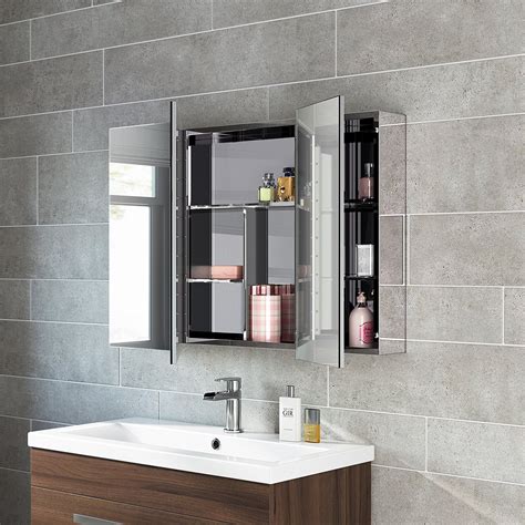 stainless steel bathroom cabinets with mirror|mirrored bathroom cabinet 800 wide.